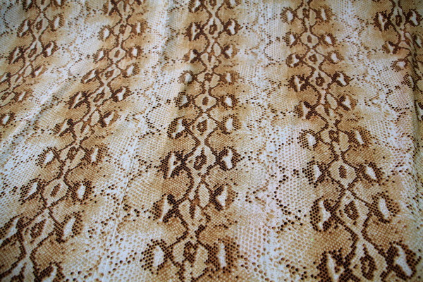 Snakeskin Rayon - Caramel Tones