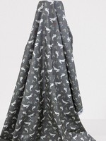 * REDUCED * Wildwood Rabbits on Grey Premium Printed Cotton