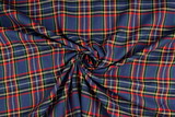 Classic Blue, Red & Green Tartan Brushed Cotton Check