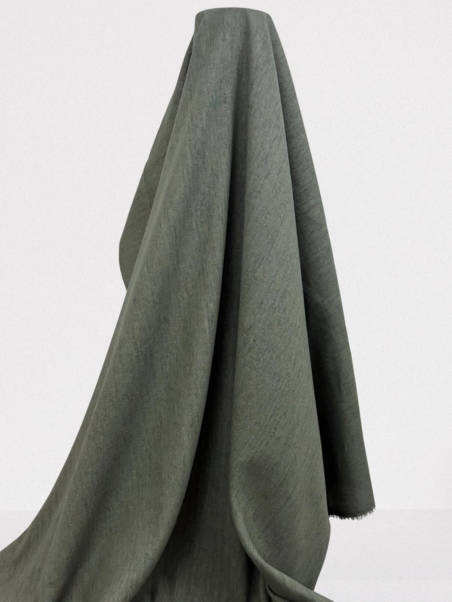 Pale Khaki Linen Blend