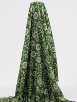 Sunflowers on Green Rayon