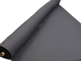 Earthy Charcoal Poly Viscose Serge