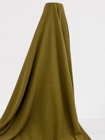 Light Army Green Textured Linen/Rayon Blend