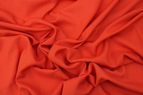 Tangerine Plain Rayon - Extra Wide 