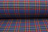 Classic Blue, Red & Green Tartan Brushed Cotton Check