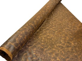 Tan & Black Animal Design Embossed Polyester