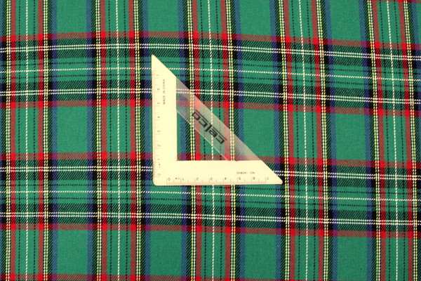 Classic Green, Blue & Red Brushed Cotton Check