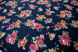 Soft Roses Printed Linen Blend