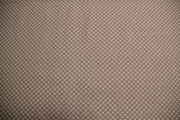 Cream Grid on Fawn Printed Cotton