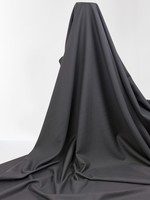 Earthy Charcoal Poly Viscose Serge