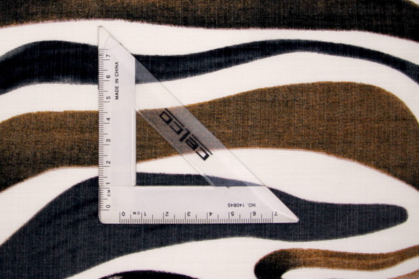 Zebra Print in Savannah Toned Printed Bamboo Cotton Blend