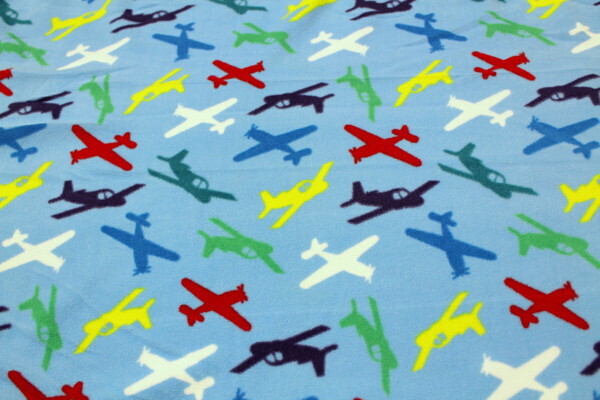 Come Fly with Me Printed Anti-Pill Fleece