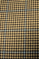 Brown & Caramel Houndstooth Wool Blend