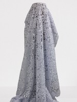 White Floral Guipure Lace