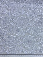 White Floral Guipure Lace