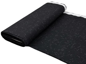 Black & Charcoal Moko - Extra Wide, Kiwiana 100% Cotton Backer