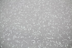 Silver/Grey Moko Design Kiwiana Cotton