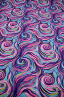 Purple Swirl Sensations (Impressions Collection) Premium Printed Cotton