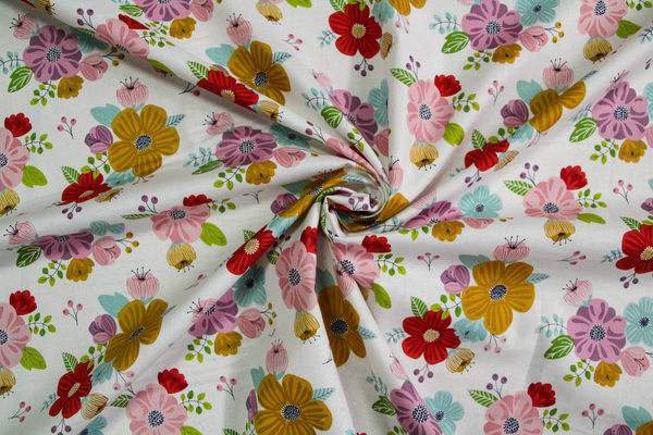 Sunshine (Flower) Premium Printed Cotton