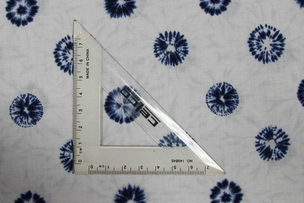 Denim "Sun-Print" on White Premium Cotton