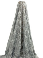 Silver Swirls Corded Lace