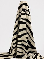 Black Zebra Printed Bamboo Cotton Blend