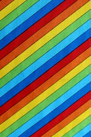 Rainbow Stripe Printed Cotton