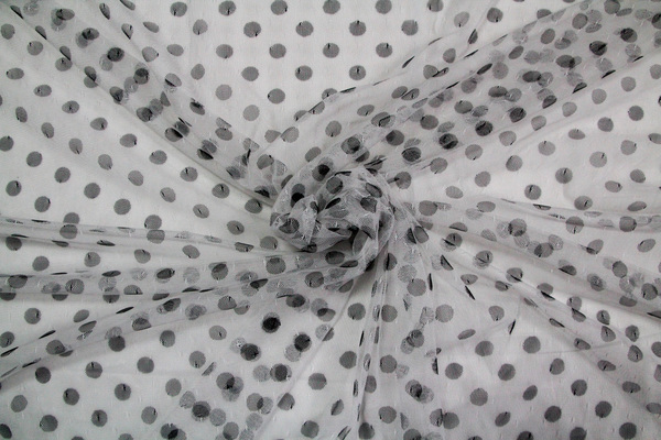 Black Spots on White Netting