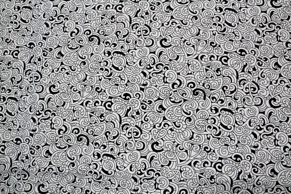 Black & White Moko Design Kiwiana Cotton