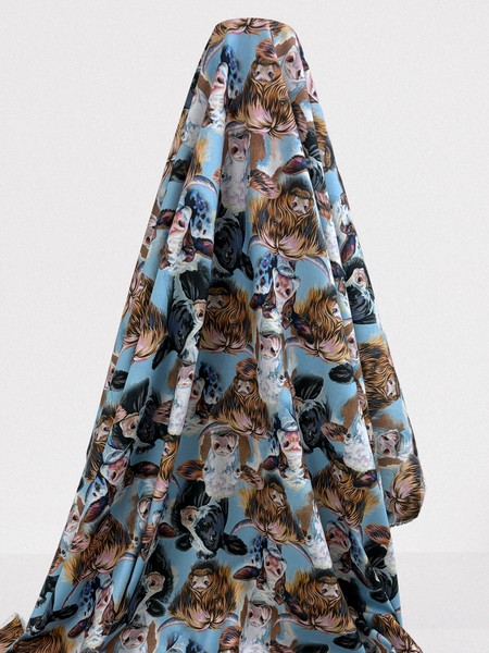 Cute Cows Printed Cotton