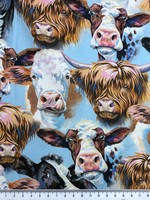 Cute Cows Printed Cotton
