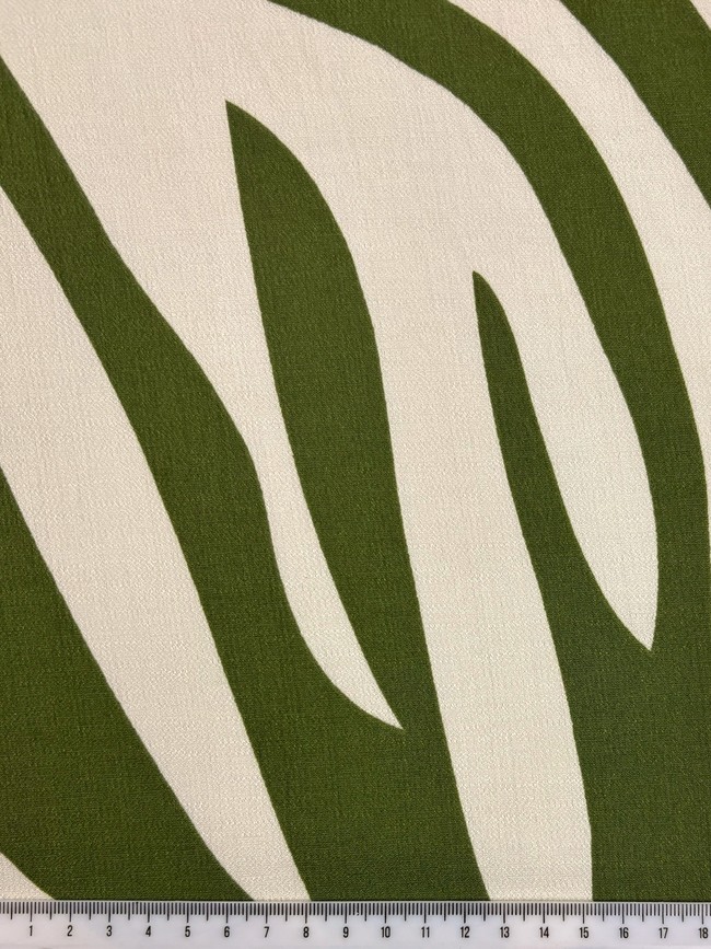 Green Zebra Printed Bamboo Cotton Blend