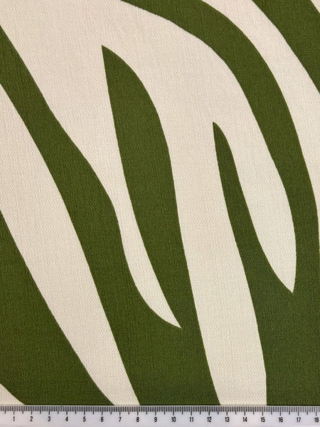 Green Zebra Printed Bamboo Cotton Blend