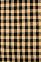 Beige & Mouse Gingham Cotton Slub 