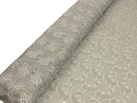Silver Swirls Corded Lace