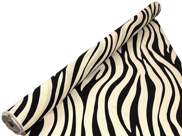 Black Zebra Printed Bamboo Cotton Blend