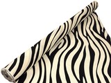 Black Zebra Printed Bamboo Cotton Blend