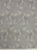 Silver Swirls Corded Lace