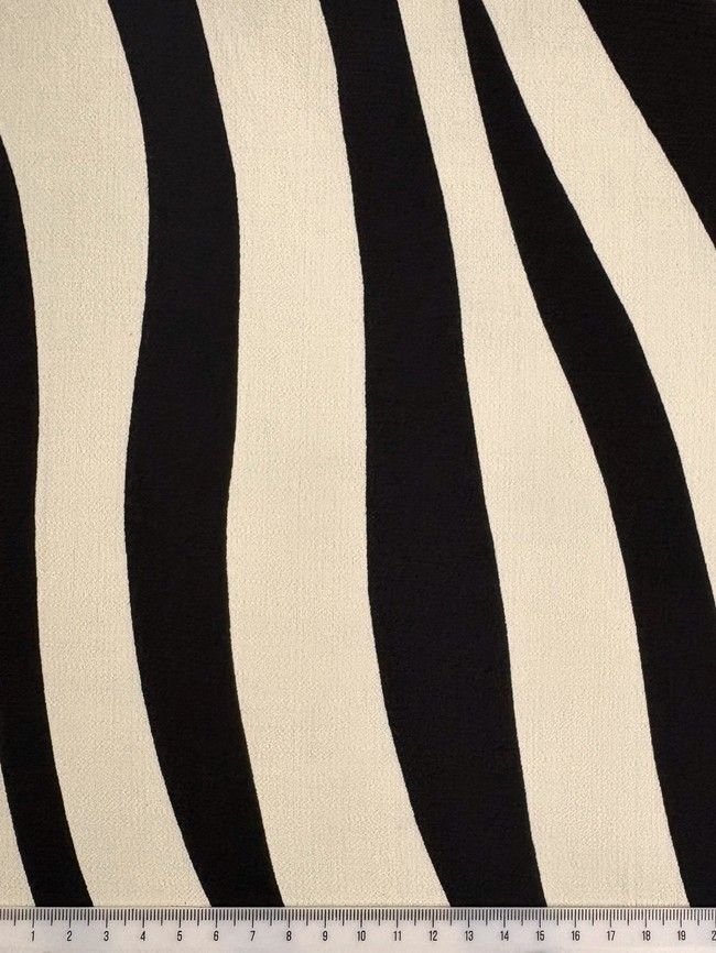 Black Zebra Printed Bamboo Cotton Blend