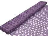 Lilac Metallic Swirl Lace