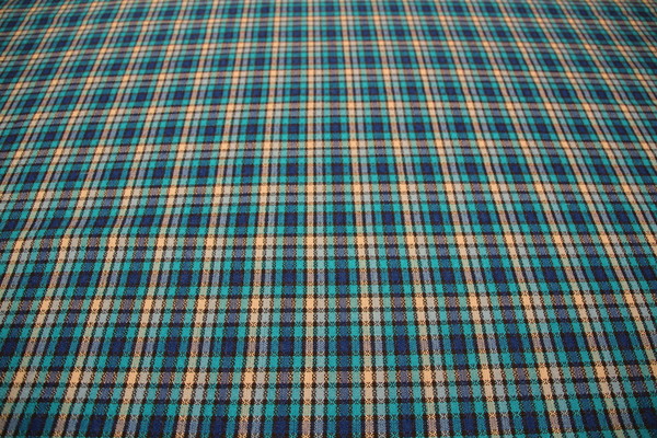 Bright Blues, Beige & Teal Woven Wool Blend