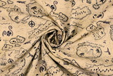 A Pirates Adventure Treasure Map Printed Cotton