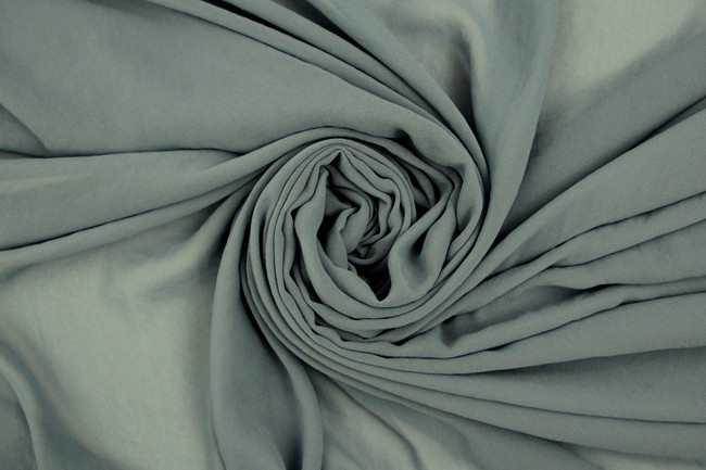 Wedgewood Blue Grey Plain Chiffon
