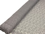 Grey Sequinned Paisley Cobweb Guipure Lace
