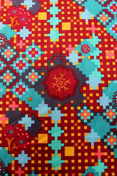 Pixelated Floral Printed Cotton