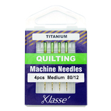 Titanium Size 80/12 Quilting Machine Needles