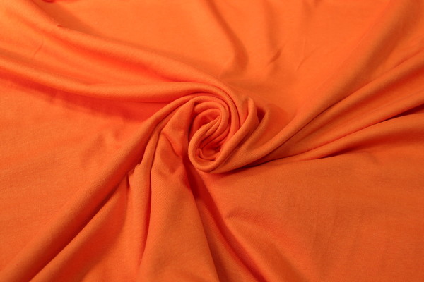 Bright Mandarin Cotton Rugby Knit
