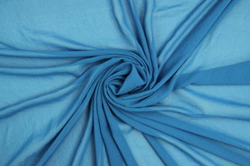 * BULK BARGAIN * - Ocean Blue Plain Chiffon - 5m for $15.00