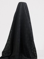 Black Corded Stretch Lace