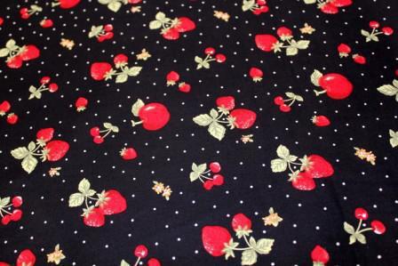 Vintage Inspired Cotton - Berries and Cherries
